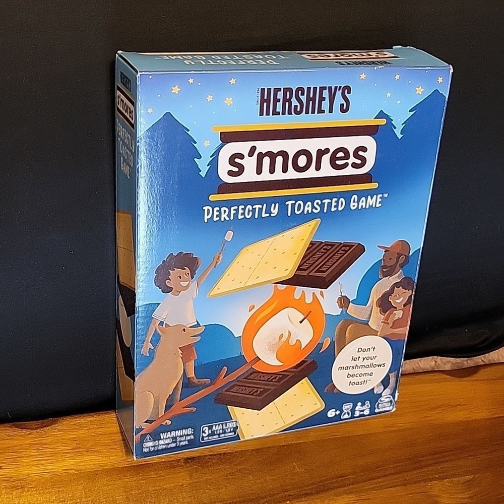 Hershey's  S'mores Perfectly Toasted Board Game  3-6 players Age 6+